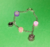 Pulsera flores e inglés